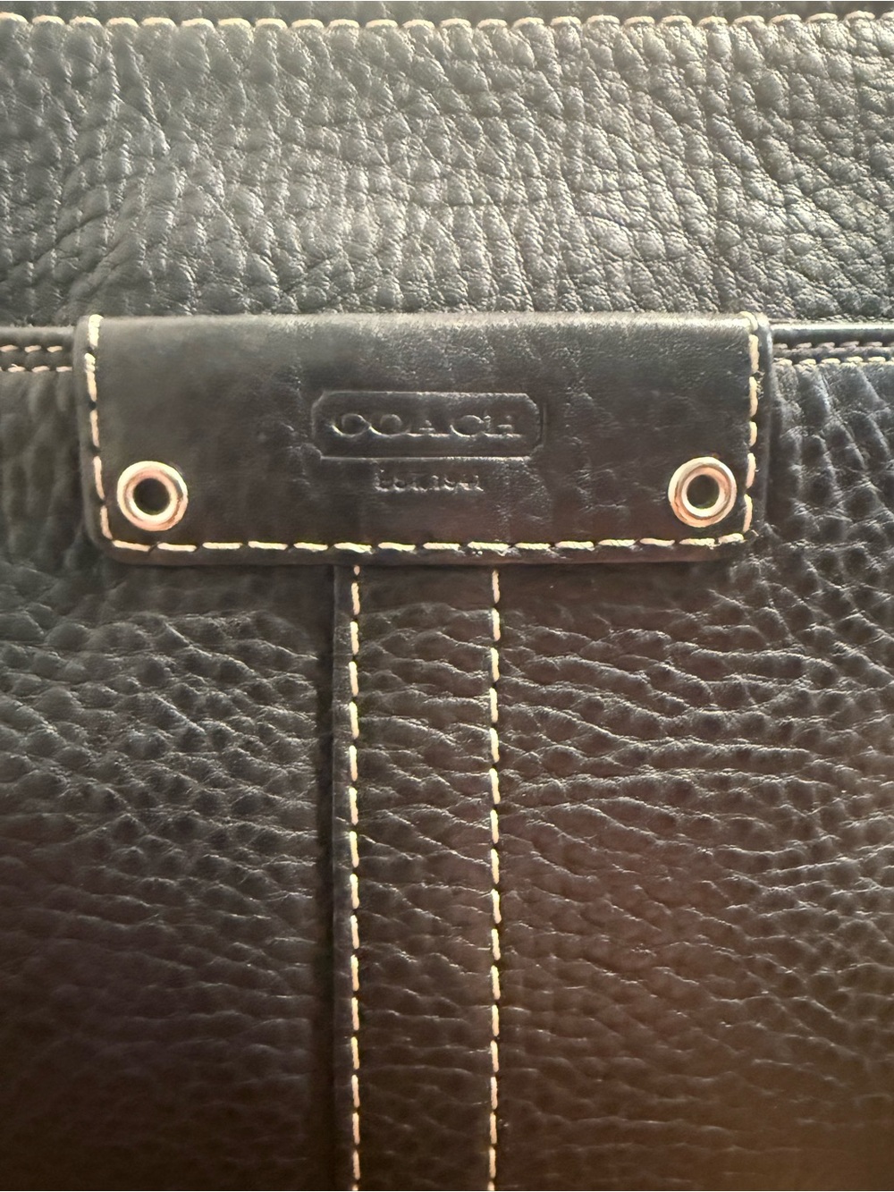 Coach F13069 Black Leather Hamptons Tote Shoulder Bag Y2K 2009 - Picture 2 of 14